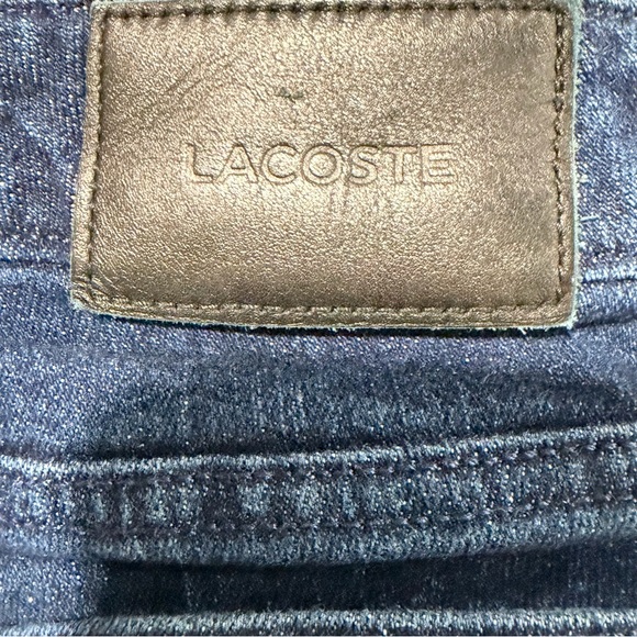 Lacoste Women’s Blue Denim Slim Fit Straight Leg Jeans 5-Pocket Cotton Blend - Picture 7 of 14